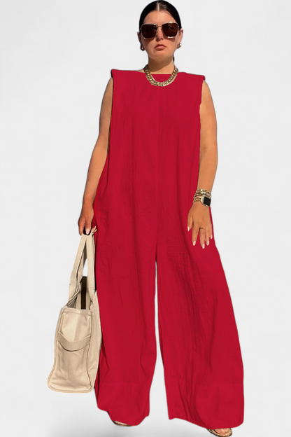 Camila – Mono Entero Oversize Sin Mangas Estructurados
