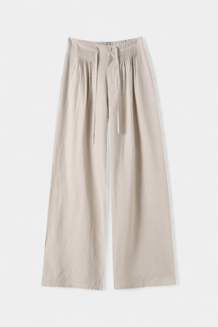Lucía – Pantalón Cintura Alta Pierna Ancha Elegante