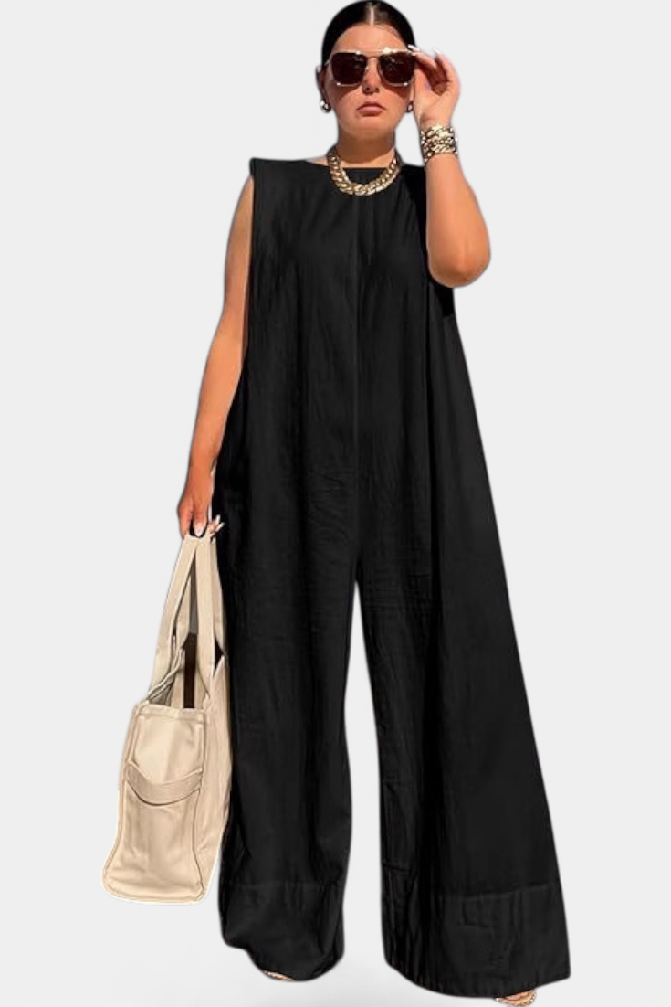 Camila – Mono Entero Oversize Sin Mangas Estructurados