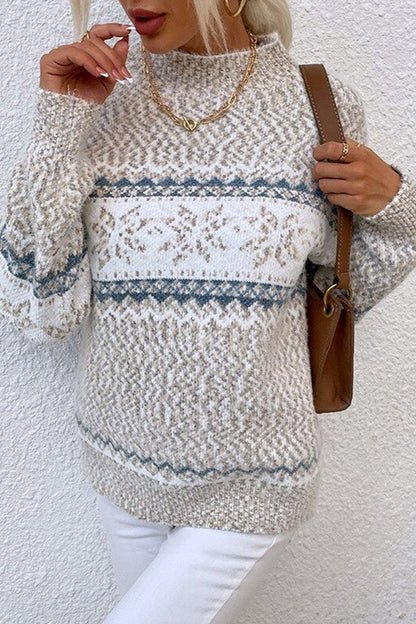Sofía – Jersey Nieve Tejido Ultra Suave Relajado Con Copos