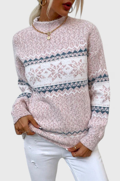 Sofía – Jersey Nieve Tejido Ultra Suave Relajado Con Copos