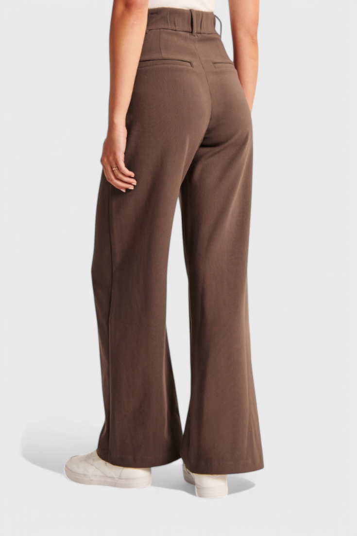 Camila - Pantalón Tailored Pierna Ancha Cintura Alta