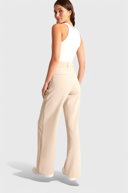 Camila - Pantalón Tailored Pierna Ancha Cintura Alta
