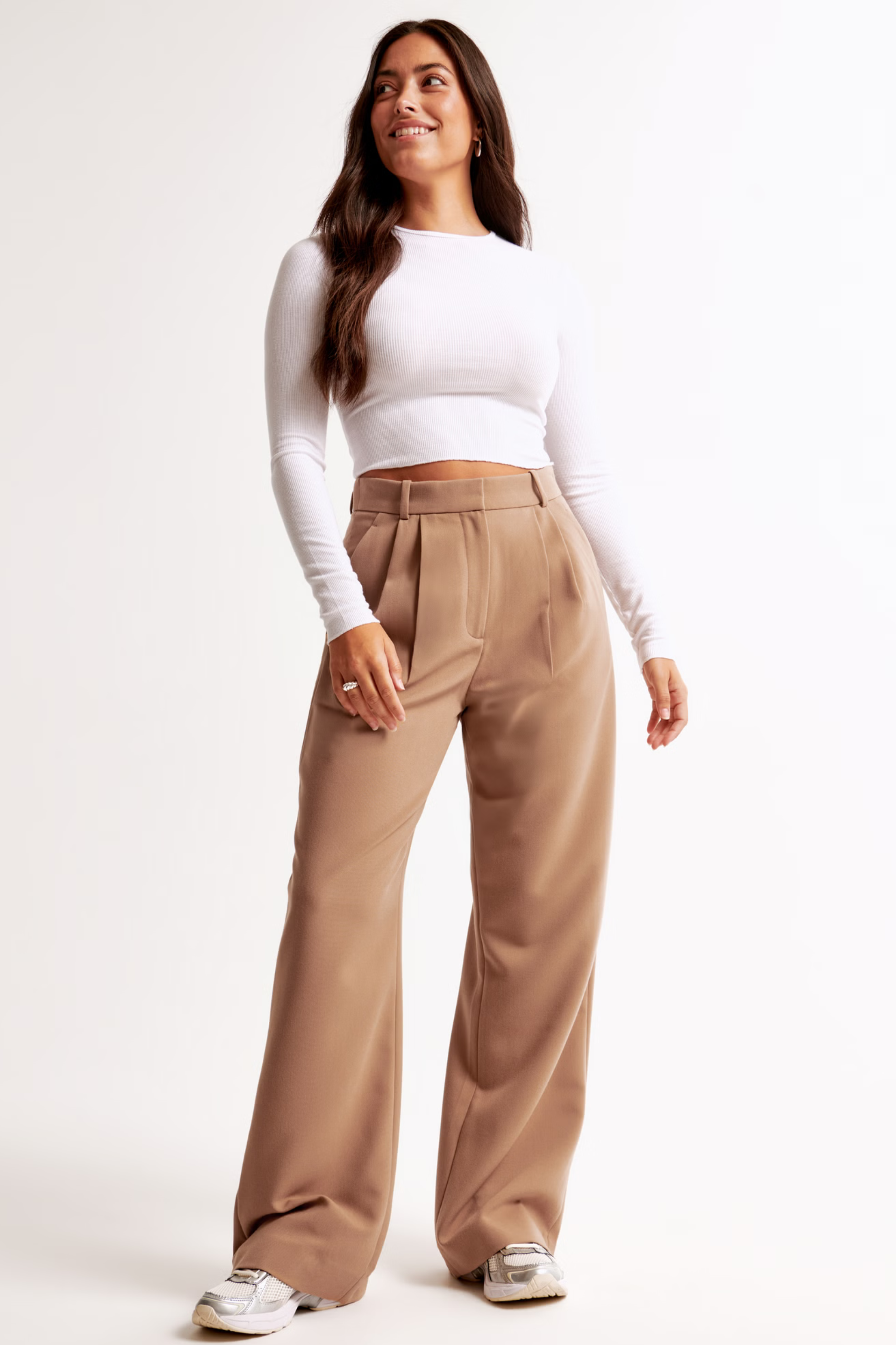 Camila - Pantalón Tailored Pierna Ancha Cintura Alta