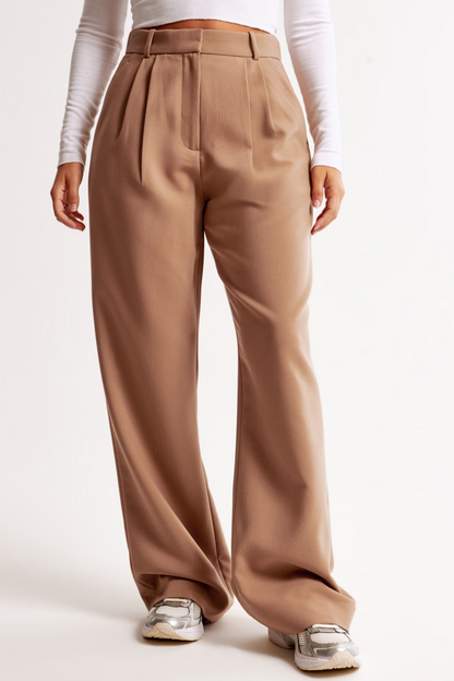 Camila - Pantalón Tailored Pierna Ancha Cintura Alta