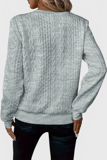 Lucía – Jersey De Punto Con Cremallera Suave Casual