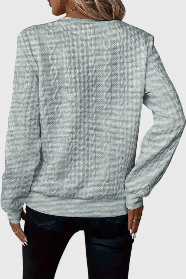 Lucía – Jersey De Punto Con Cremallera Suave Casual