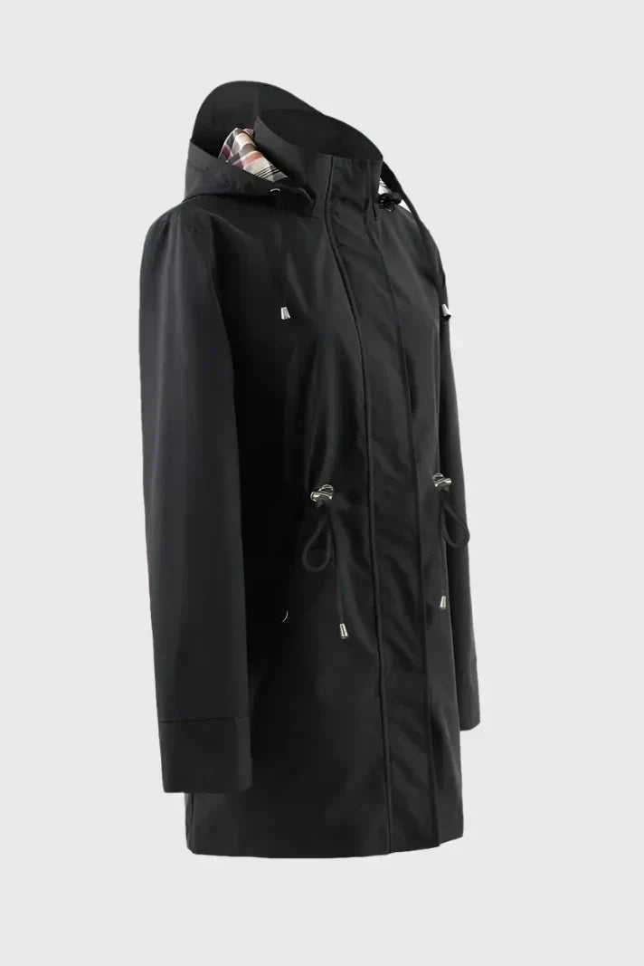 Camila – Abrigo Impermeable Manga Larga Corte Ajustado