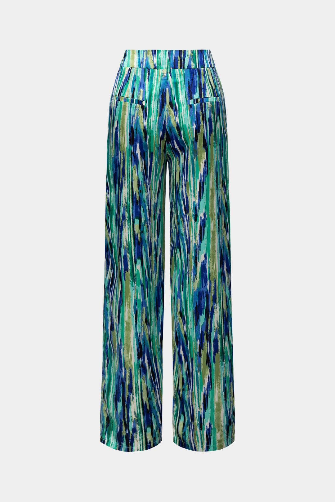 Mila - Pantalón Recto Cintura Alta Estampado Mármol