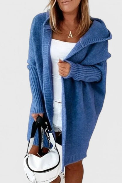 Camila – Cárdigan Oversized Con Capucha Acolchado Cálido
