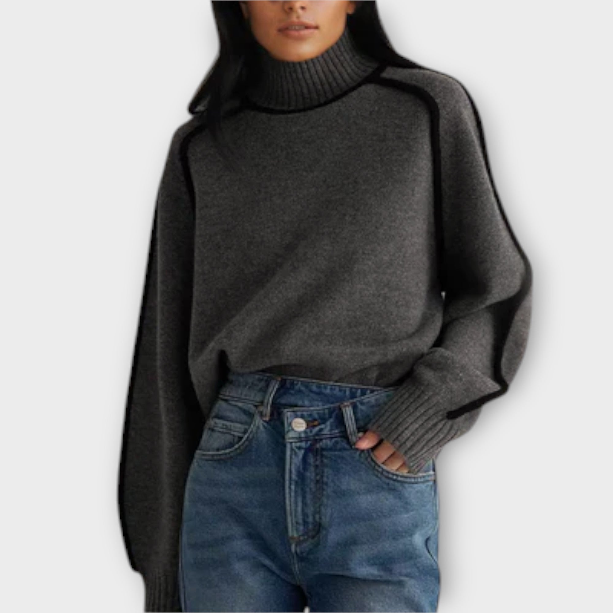 Elena - Suéter Cuello Alto Suave Para Invierno Elegante