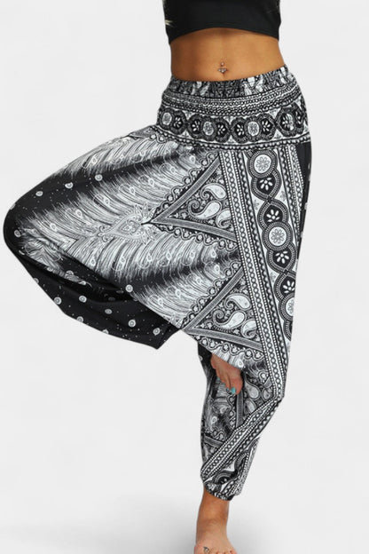 Lucía – Pantalones Relax Boho Tela Ligera Cintura Elástica