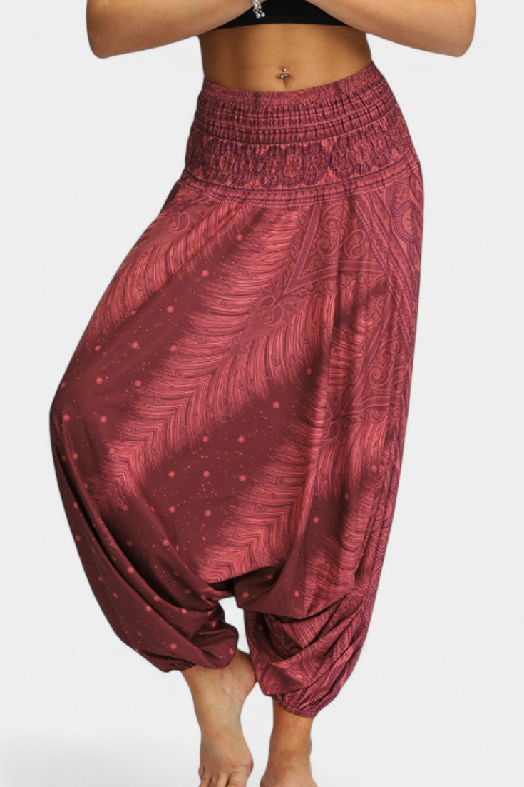 Lucía – Pantalones Relax Boho Tela Ligera Cintura Elástica