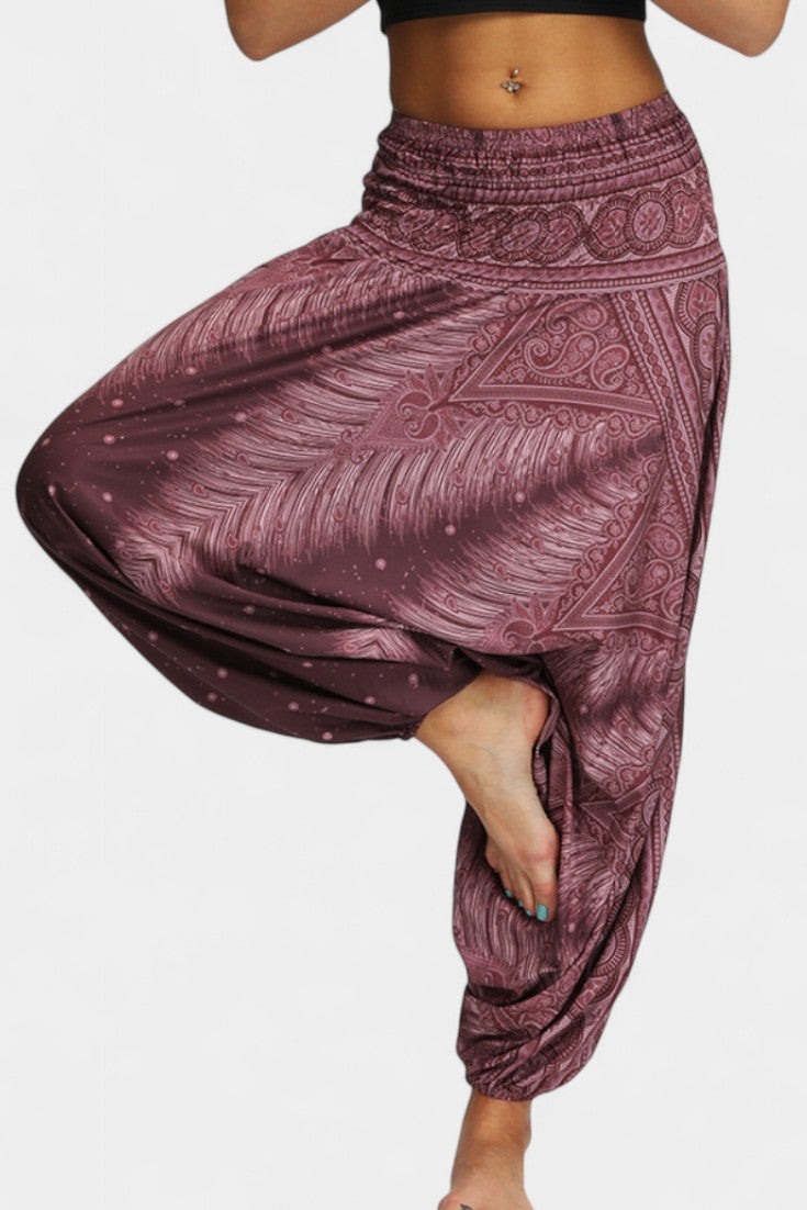 Lucía – Pantalones Relax Boho Tela Ligera Cintura Elástica