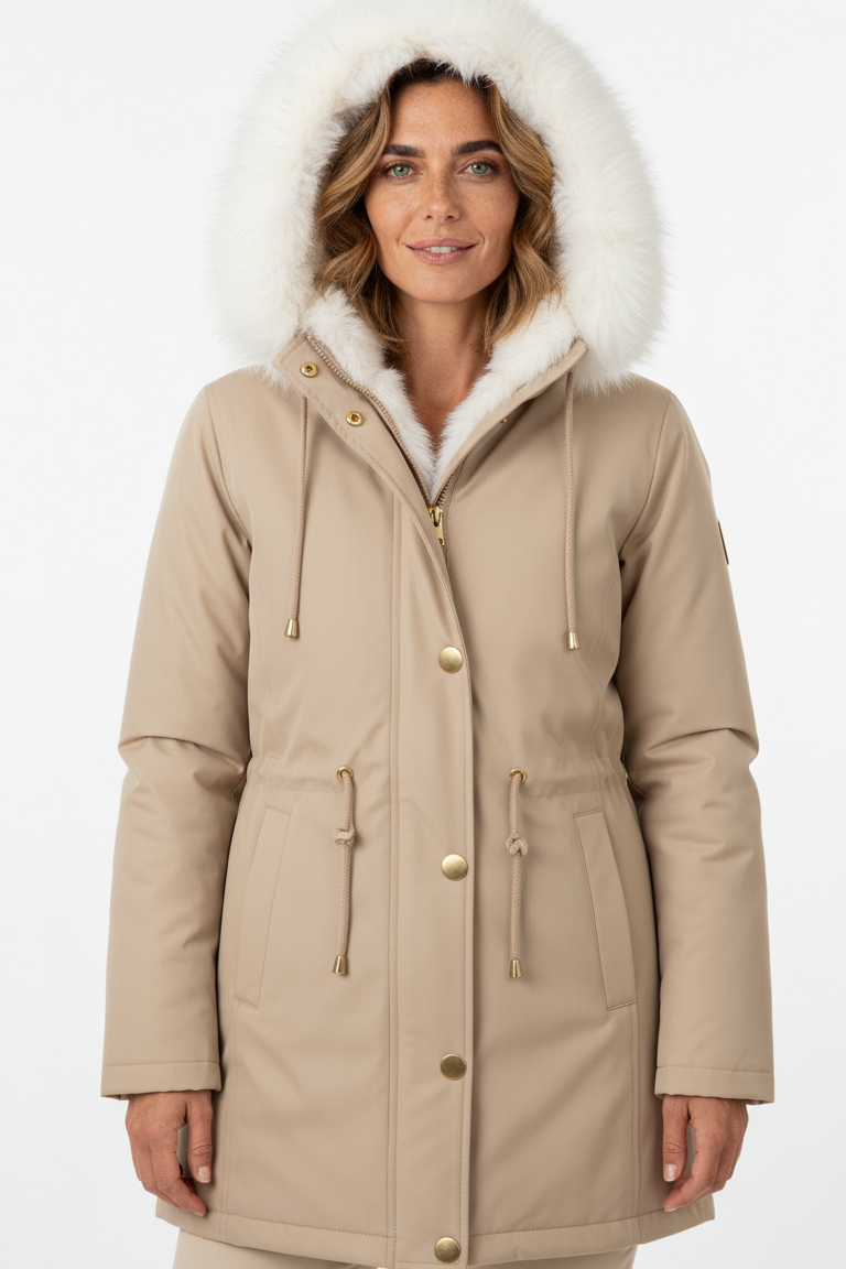 Abrigo Invierno Impermeable con Forro Piel Interior
