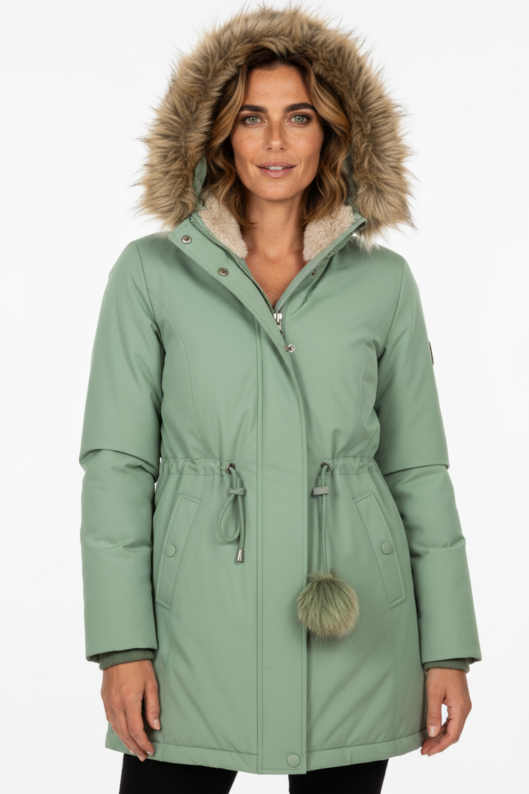 Parka Mujer Aislamiento Térmico Elegante Urbano Refinada