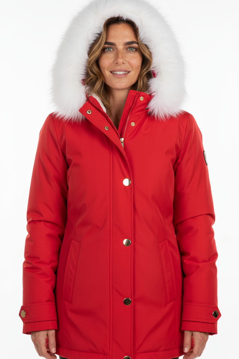 Abrigo Invierno Impermeable con Forro Piel Interior