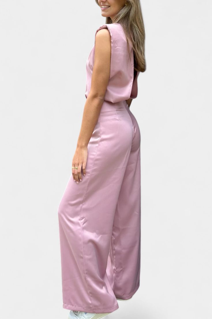 Camila - Mono Sin Espalda Corte Fluido Estilo Relajado