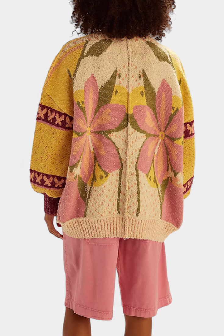 Sofía – Cárdigan Floral Ligero Suelto Estilo Bohemio