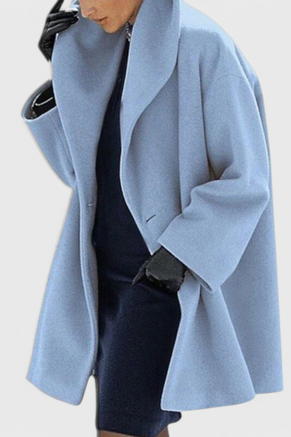Camila – Abrigo Oversized Mezcla De Lana Solapa Ancha Cálido