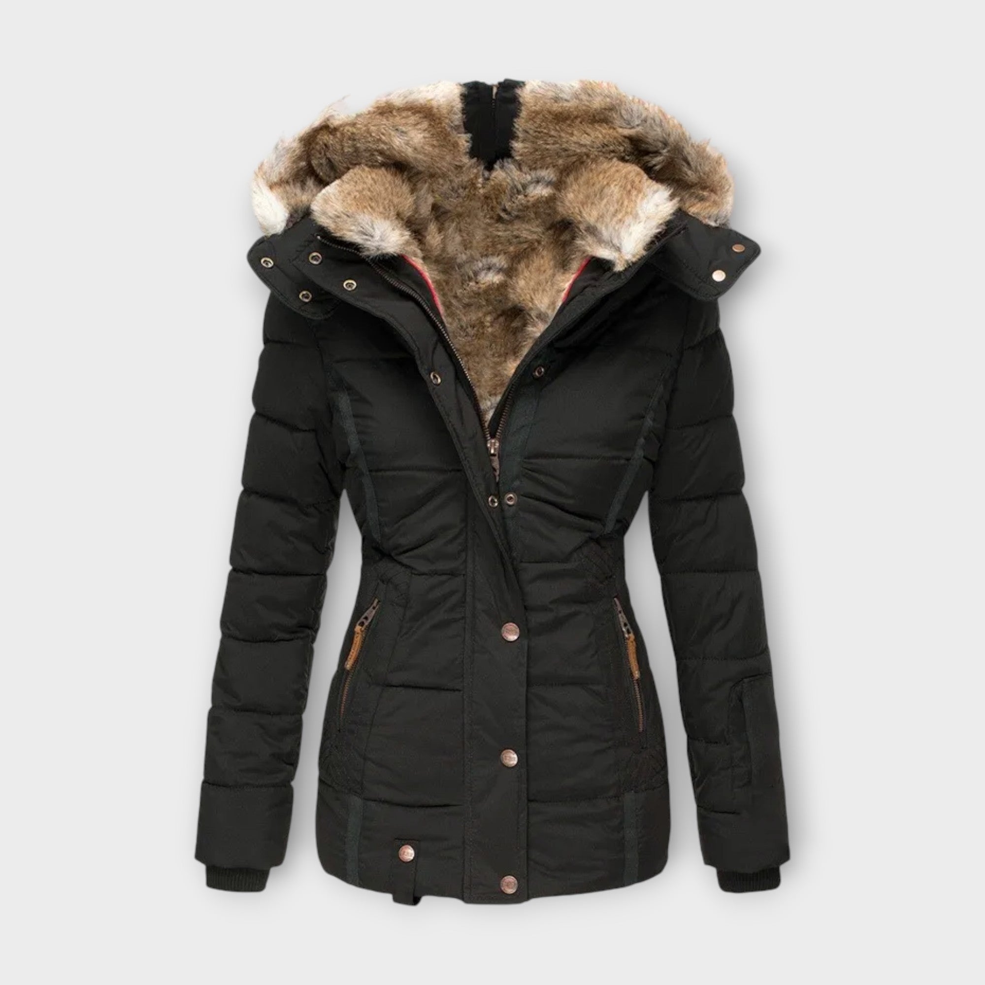 Adriana – Chaqueta Forrada Pelo Sintético Acolchada Ligera