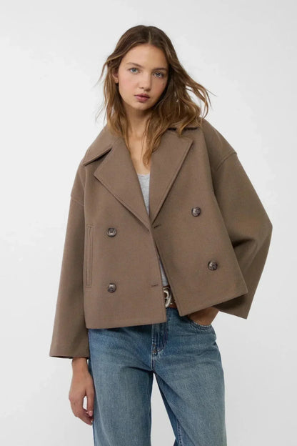 Diana – Chaqueta Doble Botonadura Elegante Para Oficina