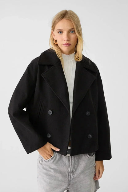 Diana – Chaqueta Doble Botonadura Elegante Para Oficina