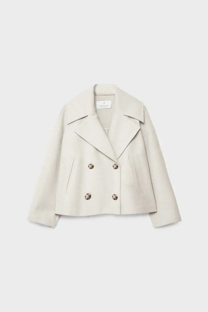 Diana – Chaqueta Doble Botonadura Elegante Para Oficina