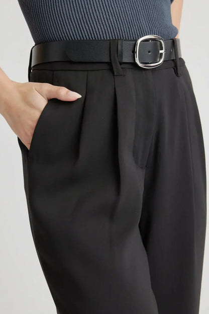 Camila - Pantalón Tailored Pierna Ancha Cintura Alta