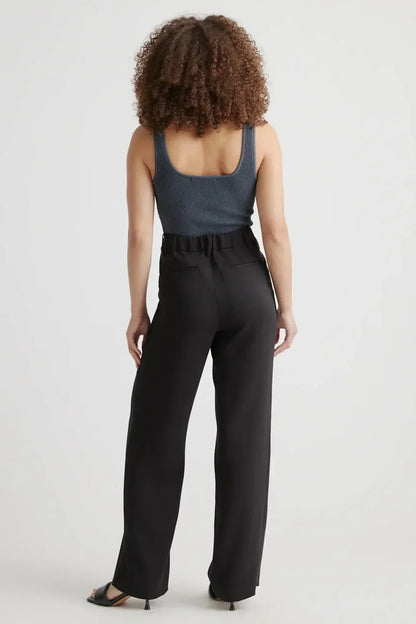 Camila - Pantalón Tailored Pierna Ancha Cintura Alta