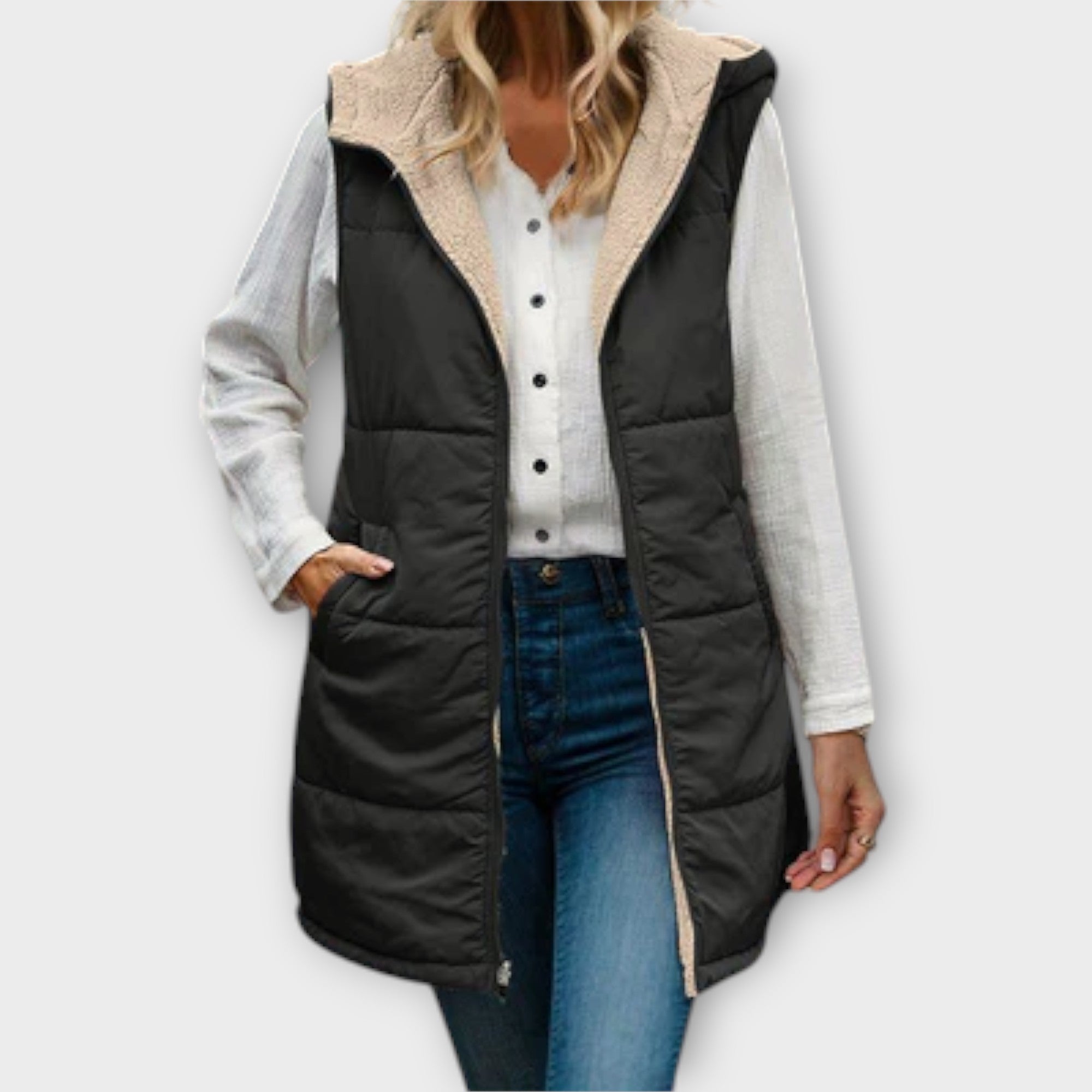 Elena – Gilet Acolchado Reversible Liviano Y Cálido