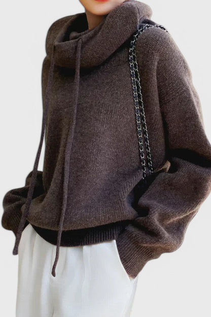 Claudia – Pullover Lana Mezclada Suave Transpirable Invierno